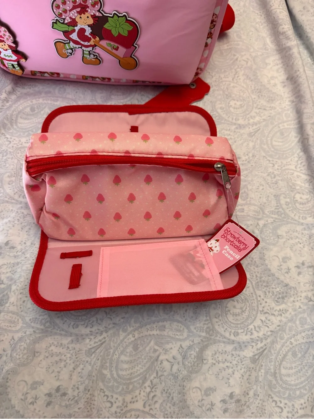 Strawberry Shortcake Backpack, Lunch bag, bento box, supply case, 30 oz bottle